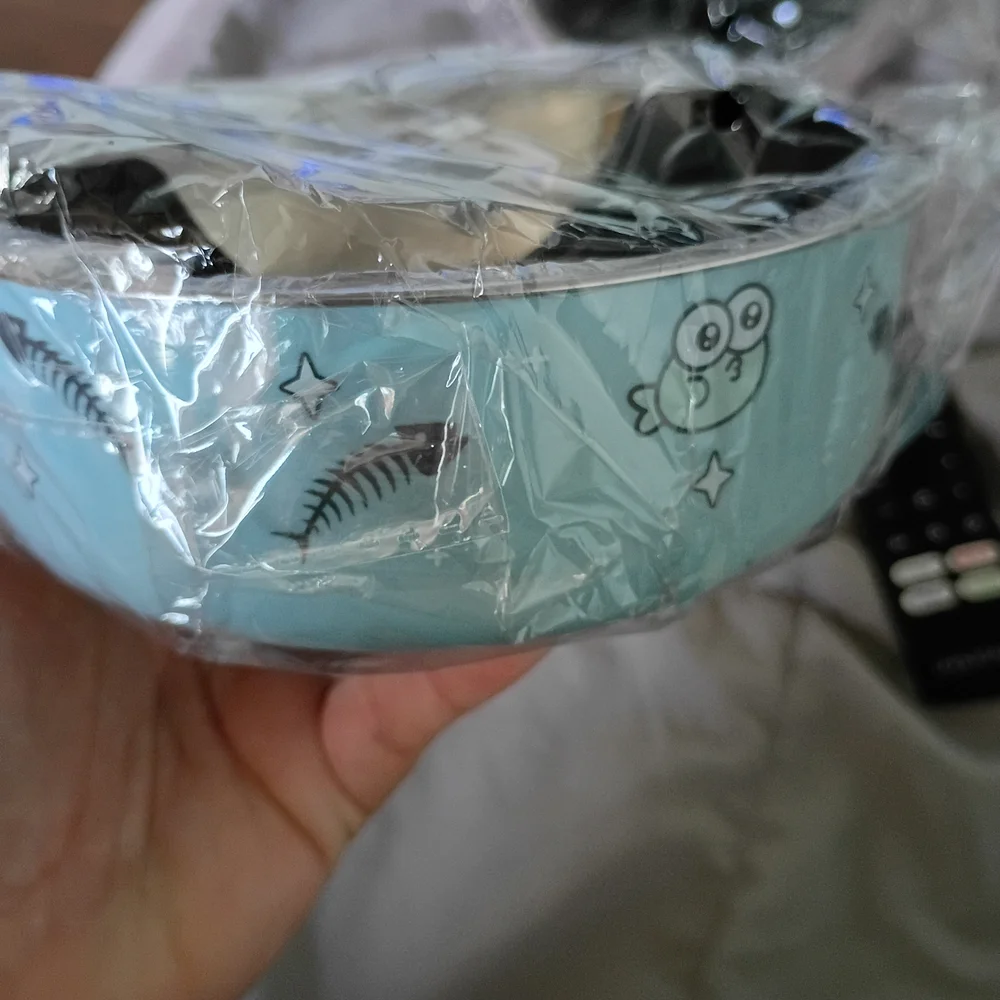 Pink Cat-Themed Bowl